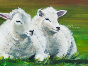 Die Schafe sind an den Dünen Deutschen Inseln der Nordsee nicht wegzudenken.  Kunst Deutscher Nordsee Inseln hier im Shop entdecken.
